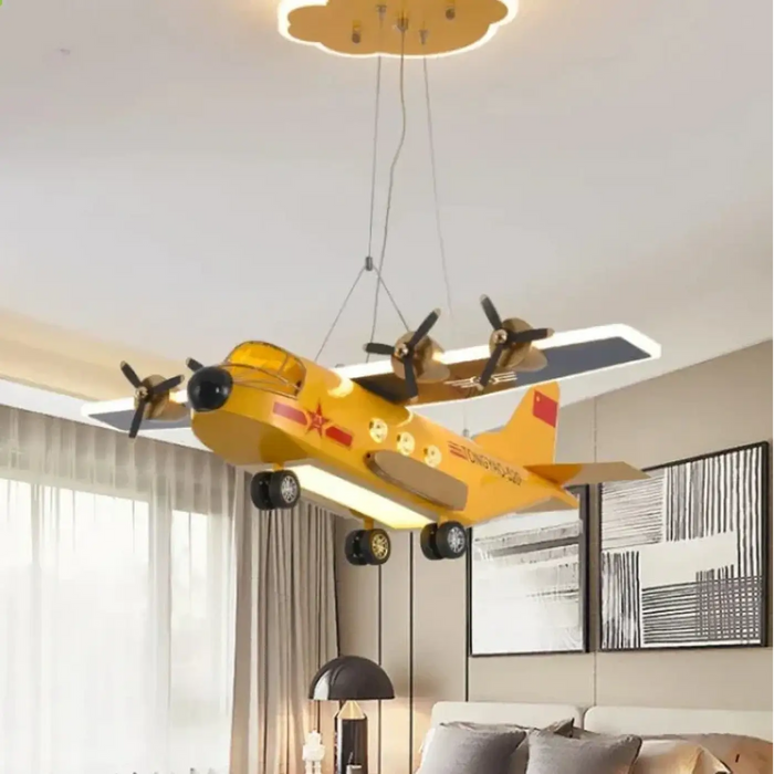 Lampe Suspendue Avion LED pour Chambre Enfant