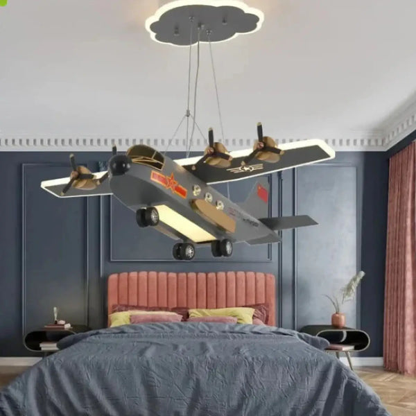 Lampe Suspendue Avion LED pour Chambre Enfant