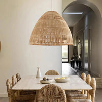 Lampe Suspendue en Bambou Tressé Bohème