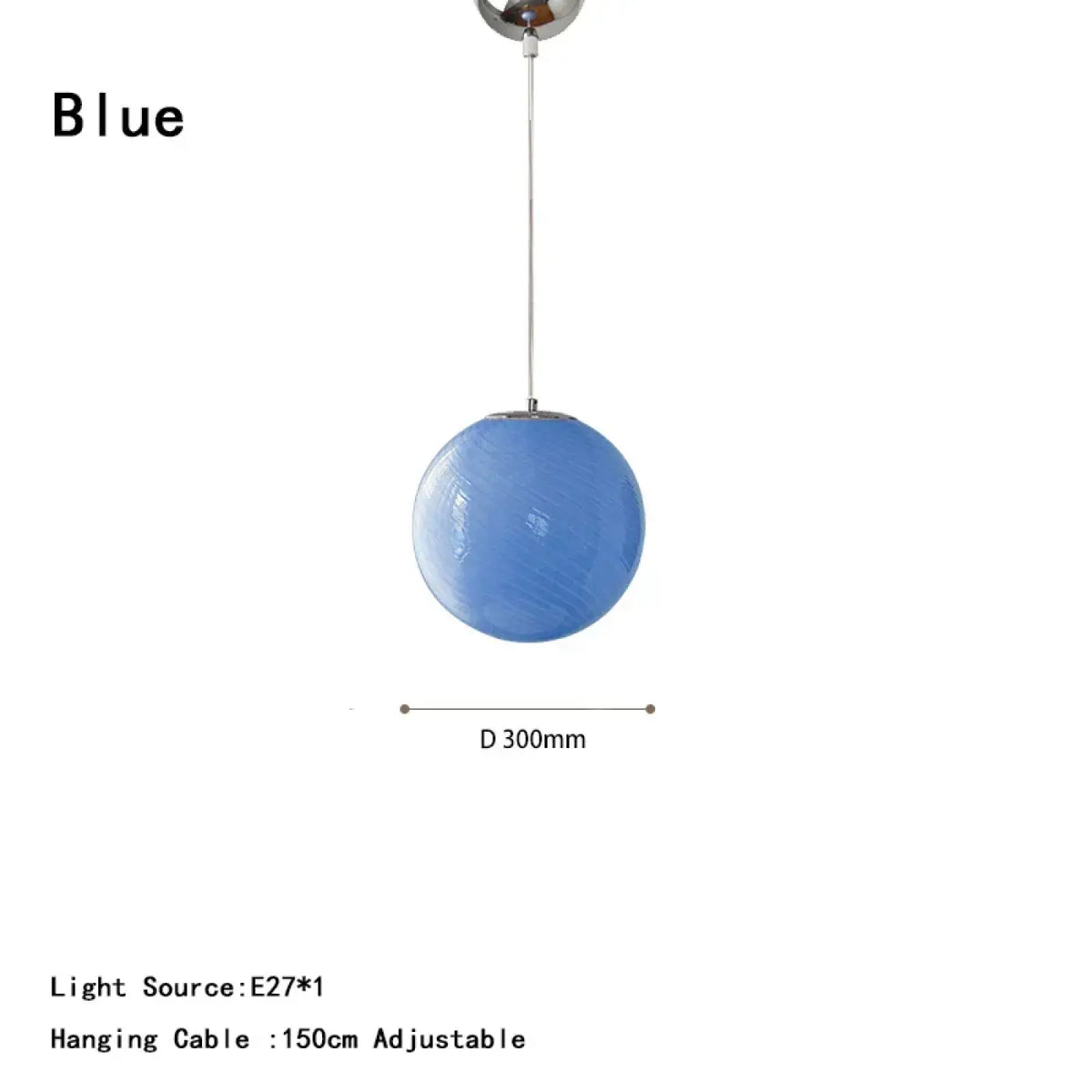 Suspension Boule en Verre Contemporaine
