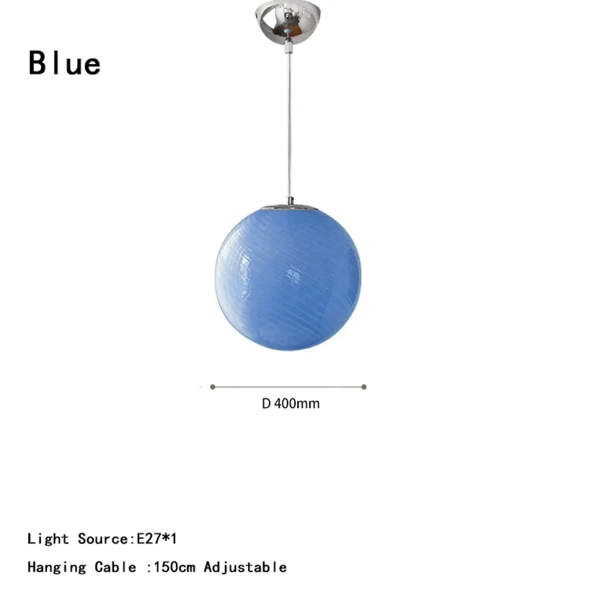Suspension Boule en Verre Contemporaine