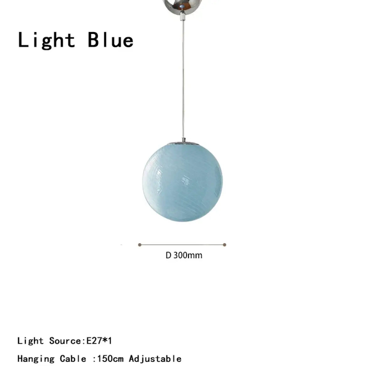 Suspension Boule en Verre Contemporaine