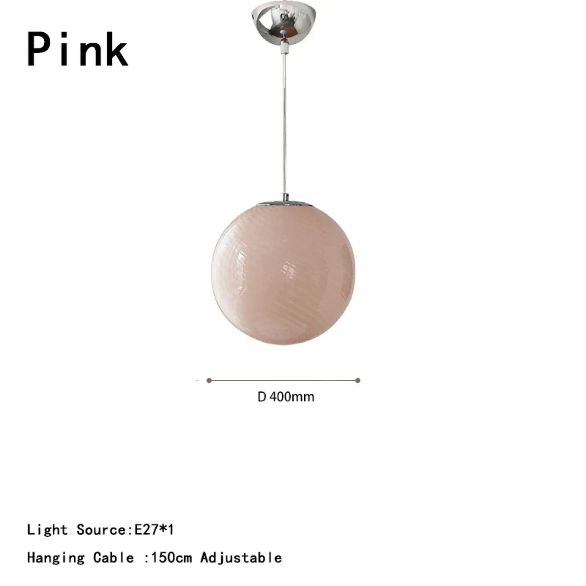 Suspension Boule en Verre Contemporaine
