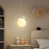 Lampe Suspendue Boules Animaux pour Chambre Enfant