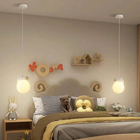 Lampe Suspendue Boules Animaux pour Chambre Enfant