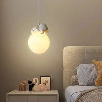 Lampe Suspendue Boules Animaux pour Chambre Enfant