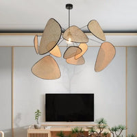 Lampe Suspendue en Cannage Forme Pétales