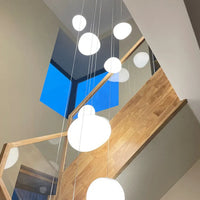 Lampe Suspendue Cascade à Boules Lumineuses