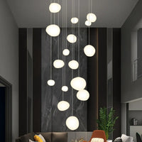 Lampe Suspendue Cascade à Boules Lumineuses