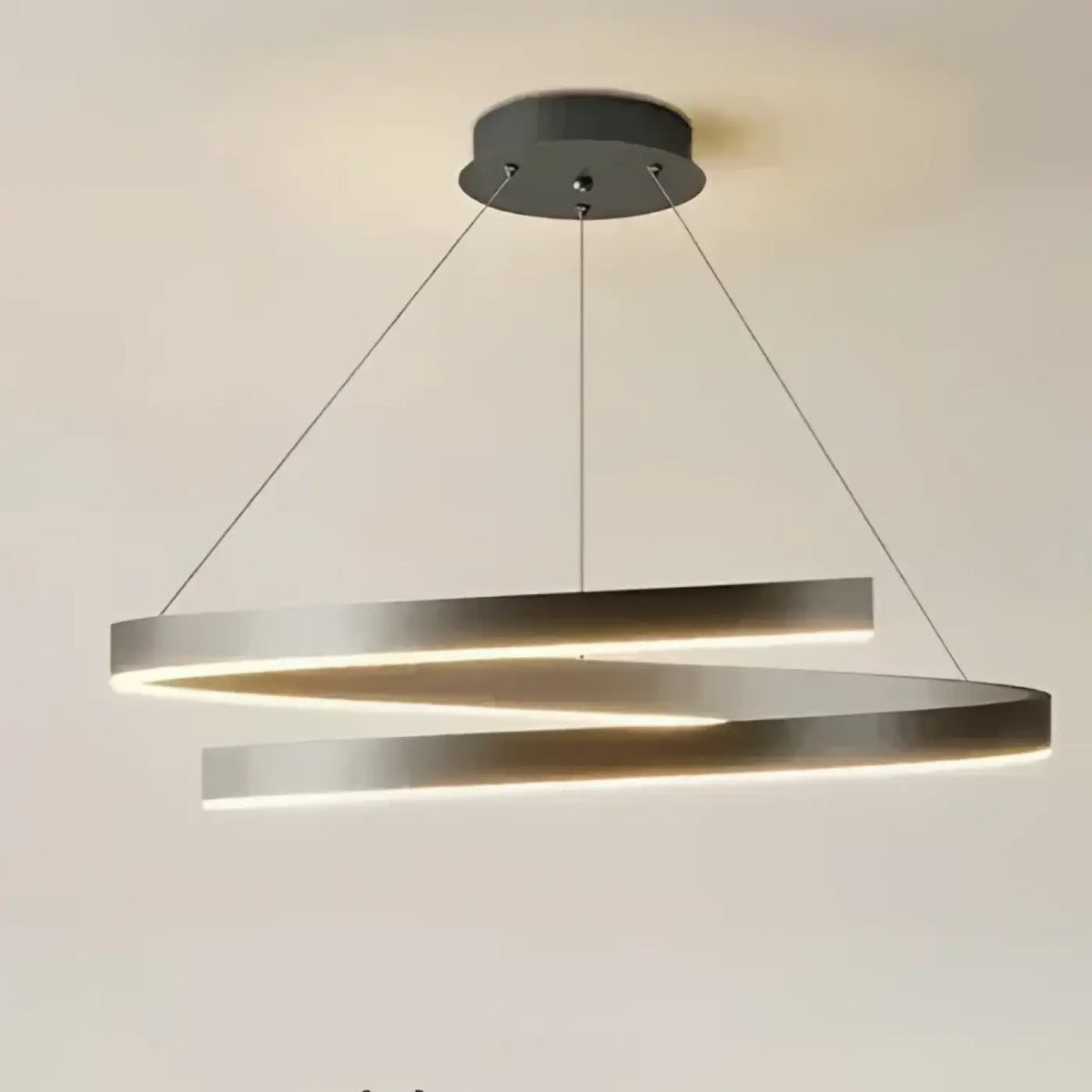 Lampe Suspendue LED à Anneaux Lumineux