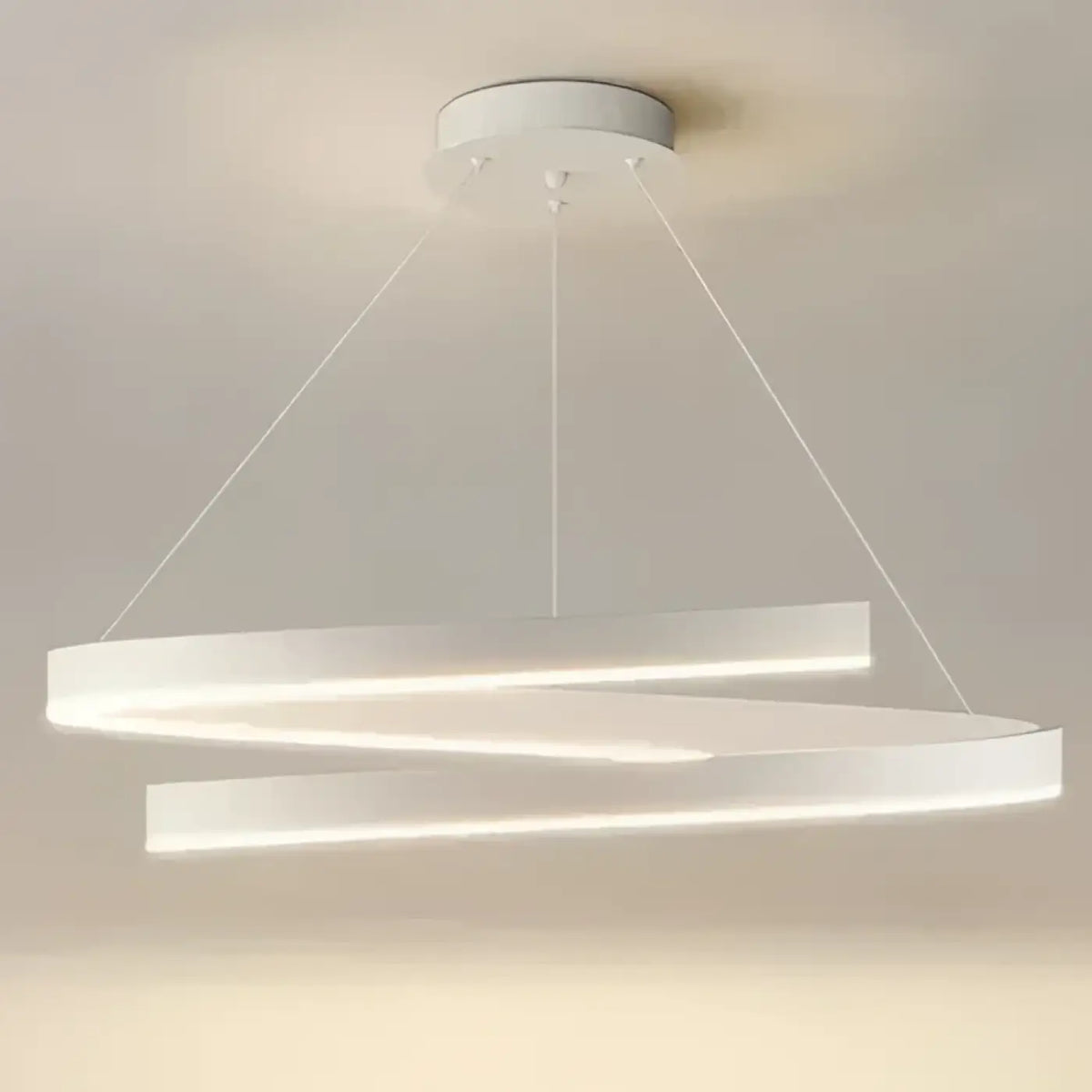 Lampe Suspendue LED à Anneaux Lumineux
