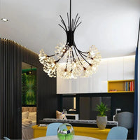Lustre Suspendu en Cristal Doré