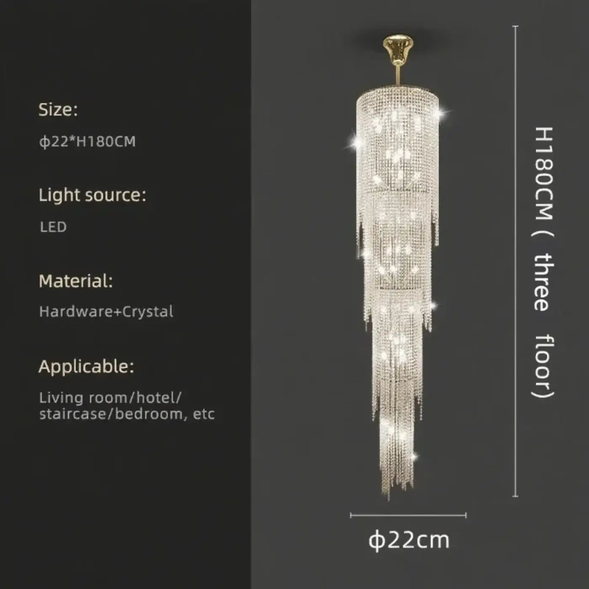 Plafonnier Anneau LED pour Salon Design