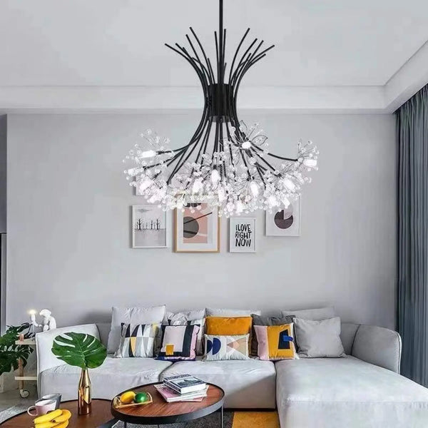 Lustre Suspendu en Cristal Doré