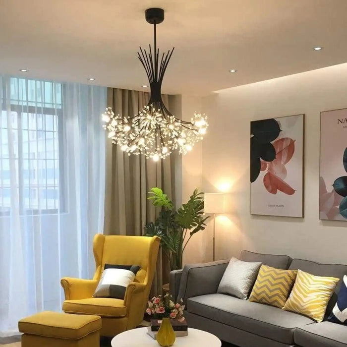 Lustre Suspendu en Cristal Doré
