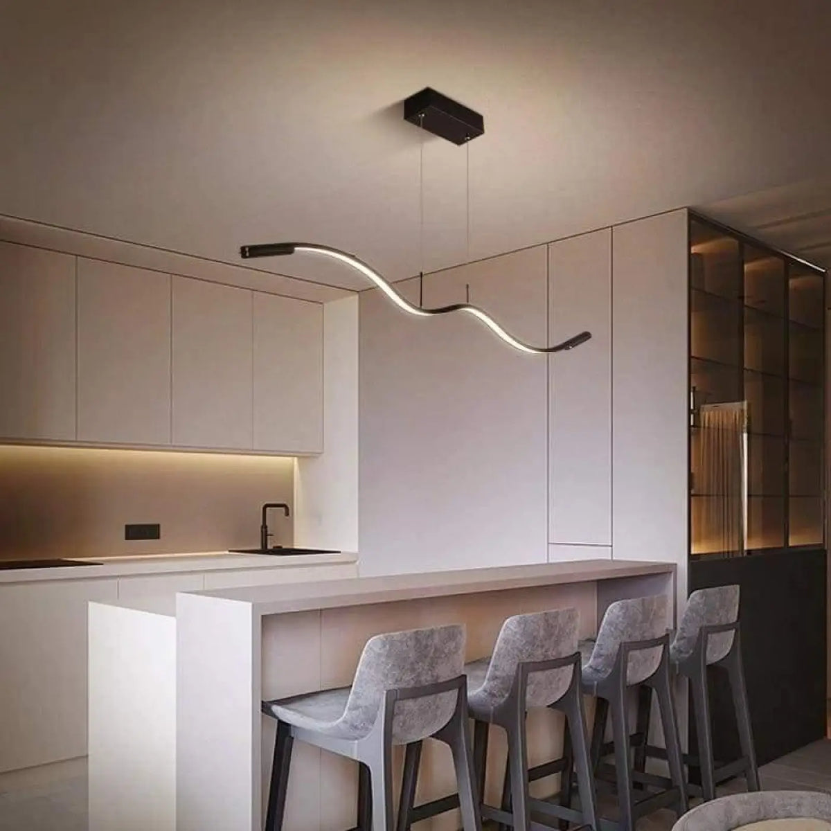 Suspension Cuisine Design Linéaire