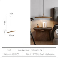 Lampe Suspendue Zen en Bois Naturel