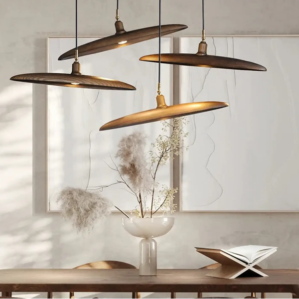 Lampe Suspendue Zen en Bois Naturel