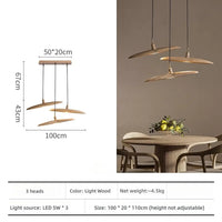 Lampe Suspendue Zen en Bois Naturel
