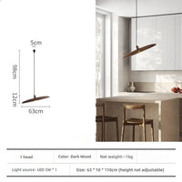 Lampe Suspendue Zen en Bois Naturel
