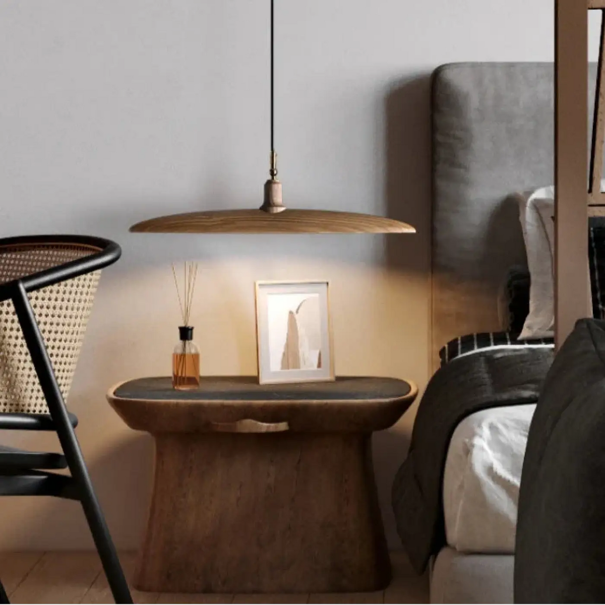 Lampe Suspendue Zen en Bois Naturel