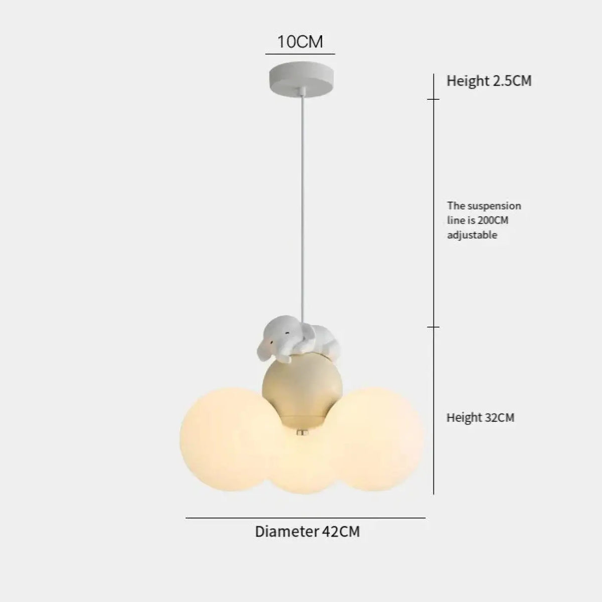 Lampe Suspendue Nuage Décorative pour Enfant