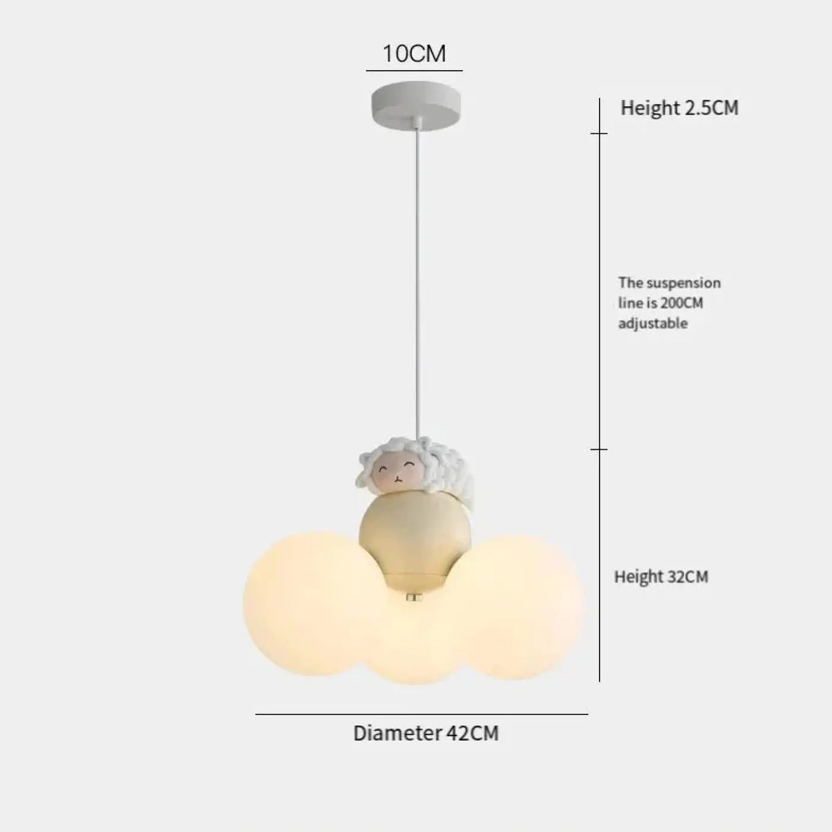 Lampe Suspendue Nuage Décorative pour Enfant