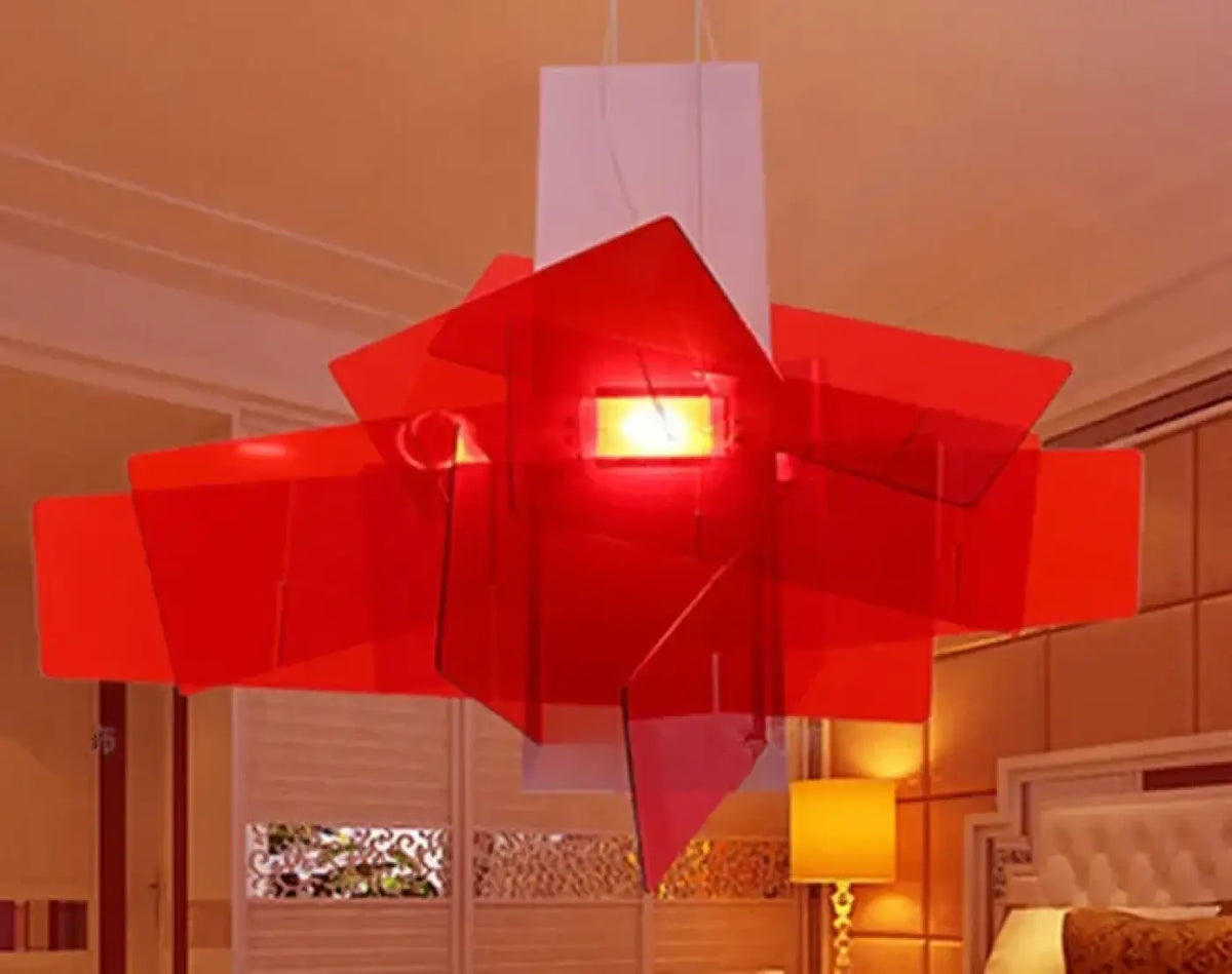 Lampe Suspendue Ruban Croisé pour Salon