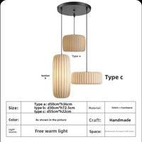 Suspension Contemporaine en Tissu Plissé
