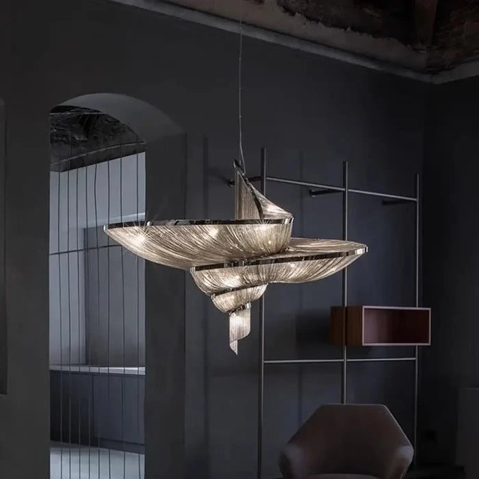 Suspension Cuivre Artistique Multicouches