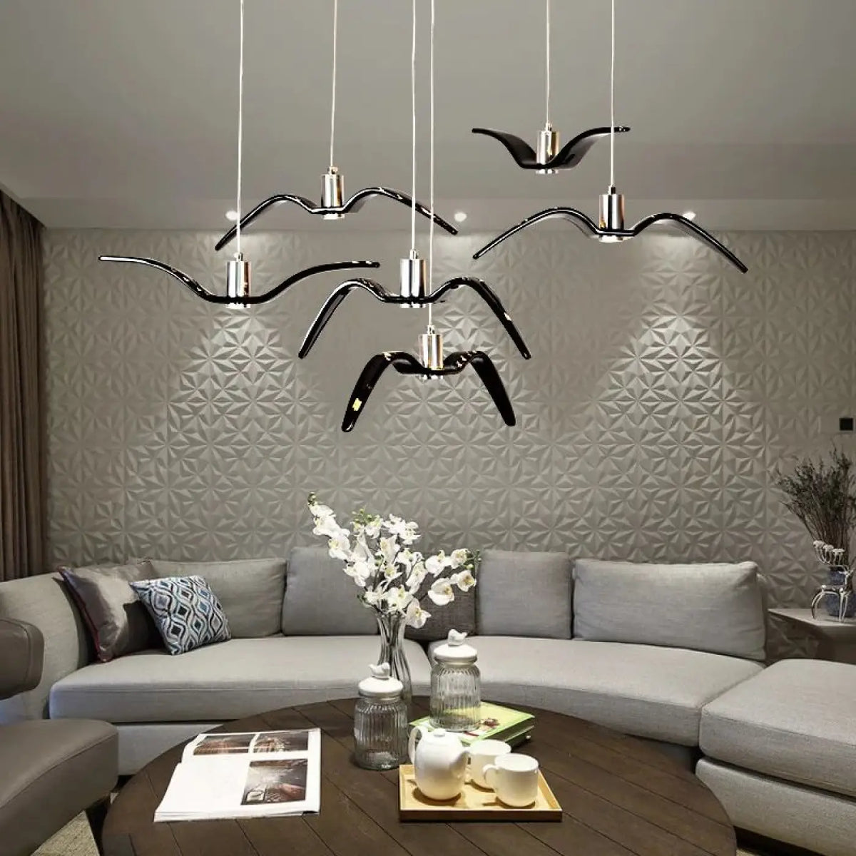 Lampe Suspendue Envol d’Oiseaux Décorative