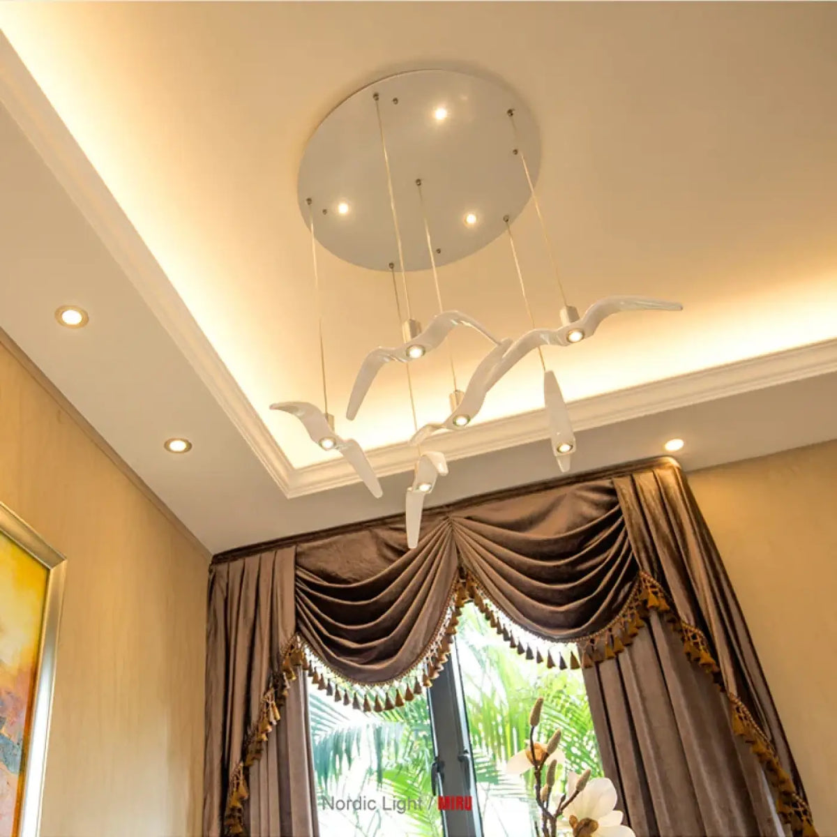 Lampe Suspendue Envol d’Oiseaux Décorative