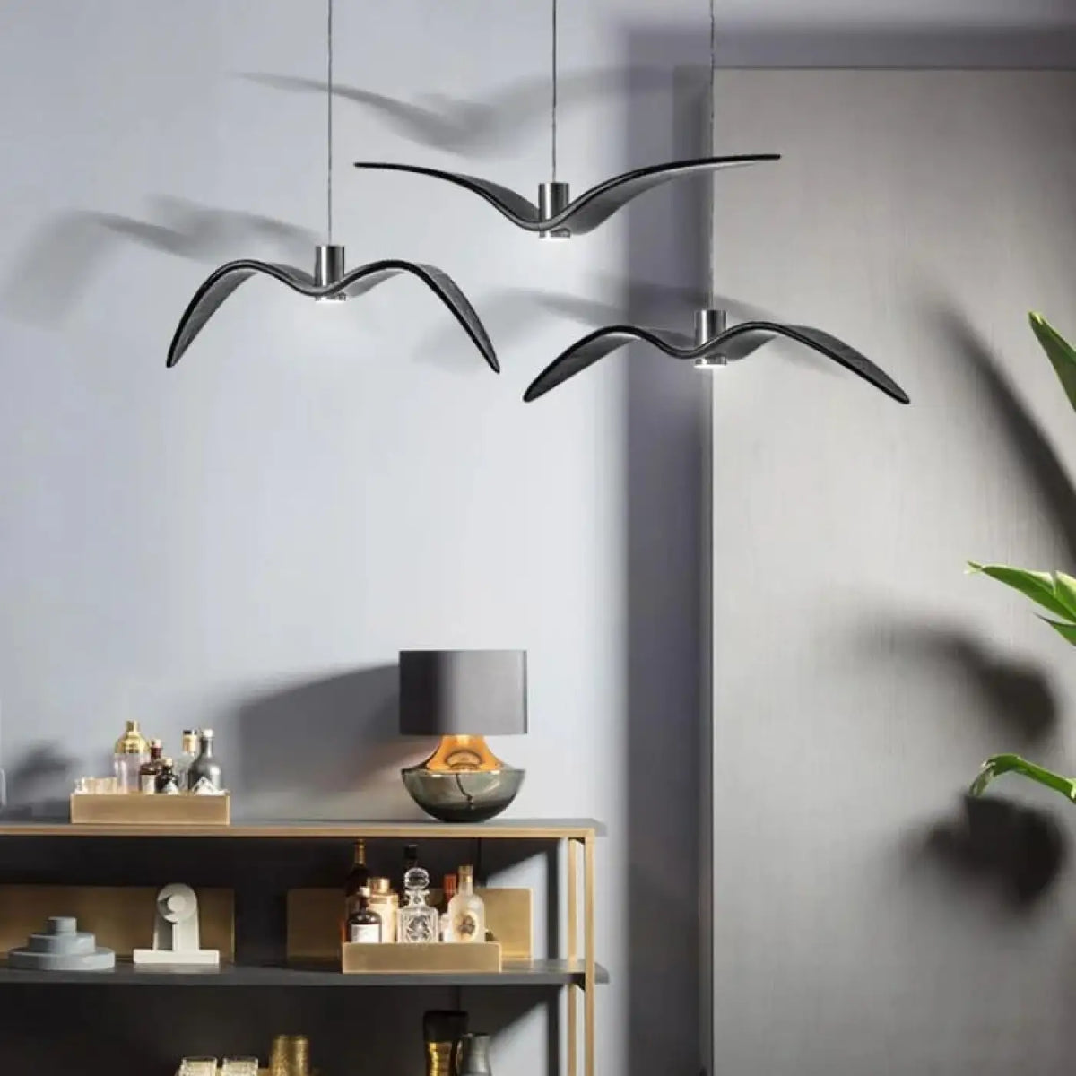 Lampe Suspendue Envol d’Oiseaux Décorative