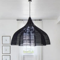 Lampe Suspendue XXL en Filet Bohème