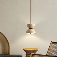 Lampe Suspendue LED en Pierre Beige