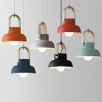 Suspension Scandinave Multicolore avec Bois