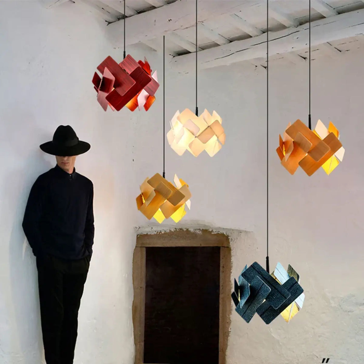 Lampe Suspendue Sculpturale LED Contemporaine