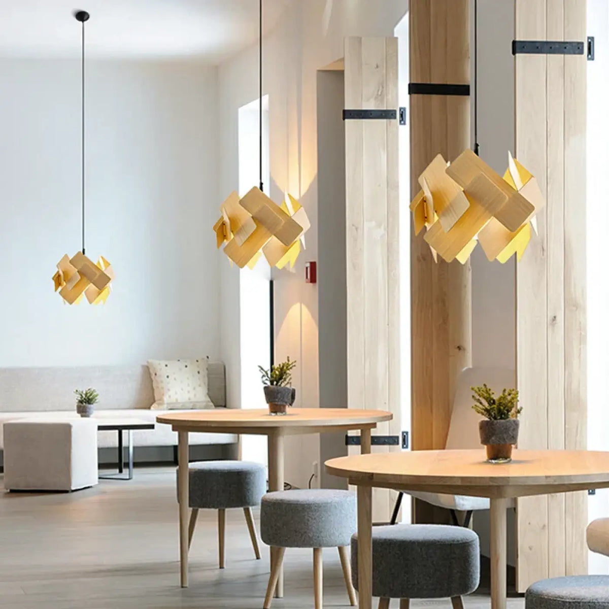 Lampe Suspendue Sculpturale LED Contemporaine