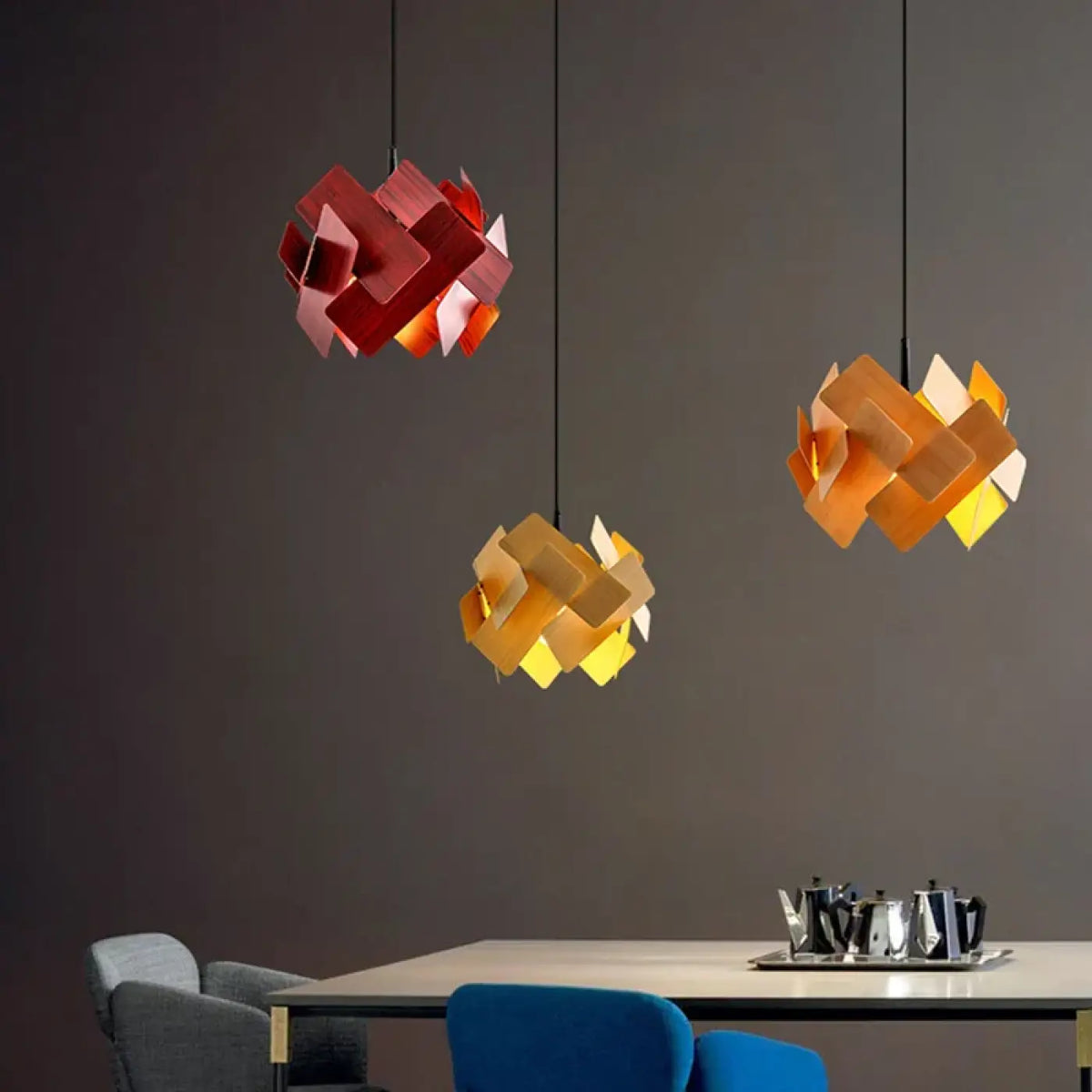 Lampe Suspendue Sculpturale LED Contemporaine