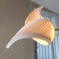 Lampe Suspendue Spirale Jaune Design