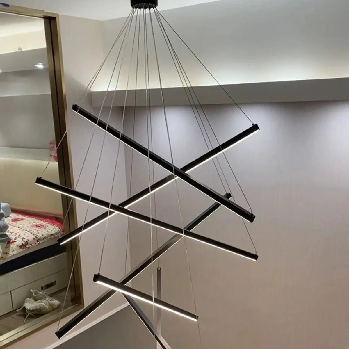 Suspension Escalier XXL pour Haut Plafond