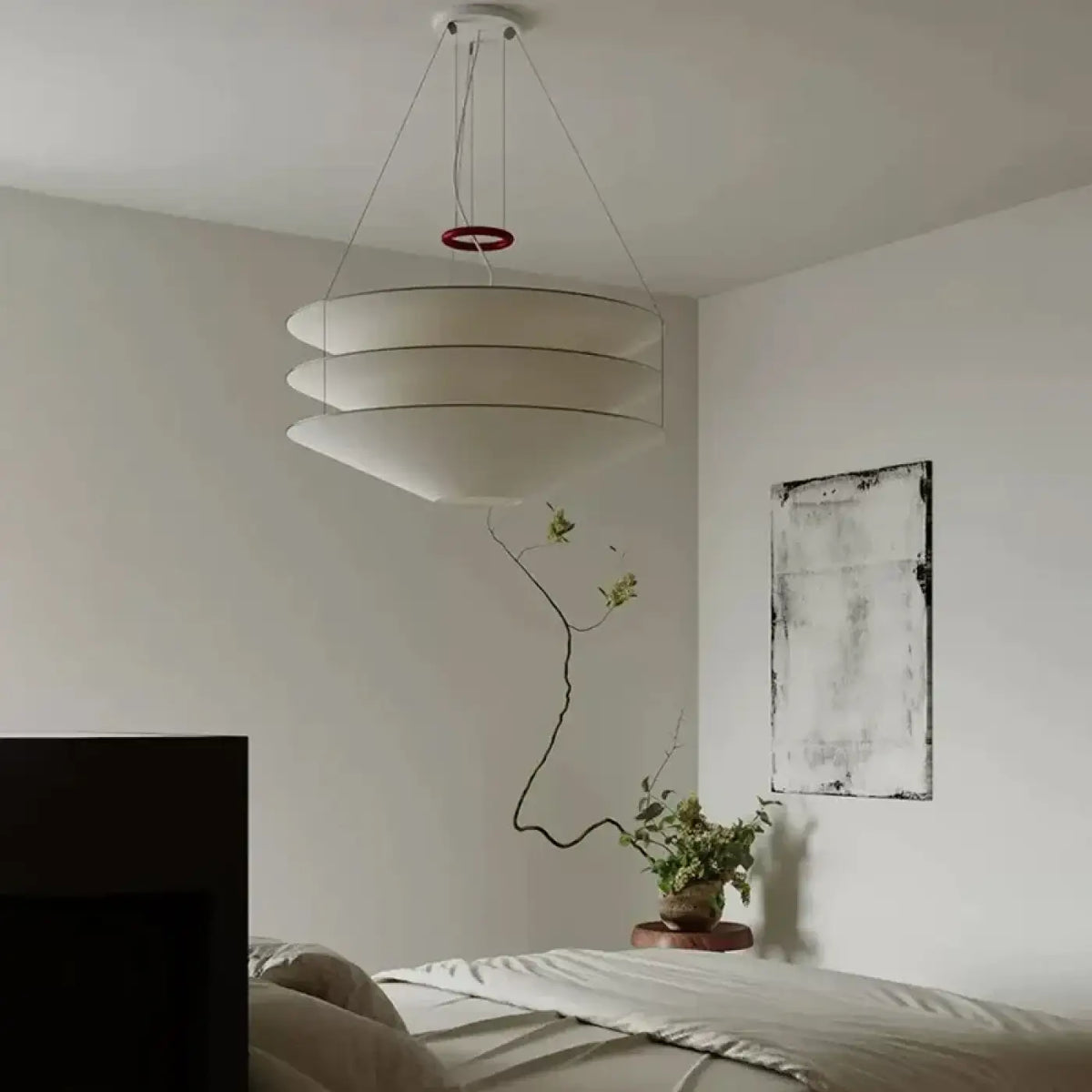 Lampe Suspendue avec Étagères Flottantes