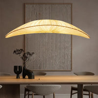 Lampe Suspendue Feuille Courbée Dorée