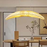 Lampe Suspendue Feuille Courbée Dorée