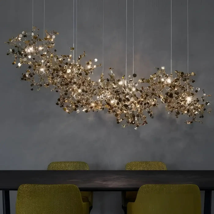 Lampe Suspendue Filaire Dorée Design