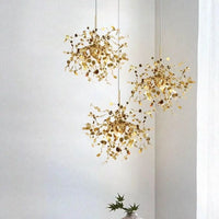 Lampe Suspendue Filaire Dorée Design
