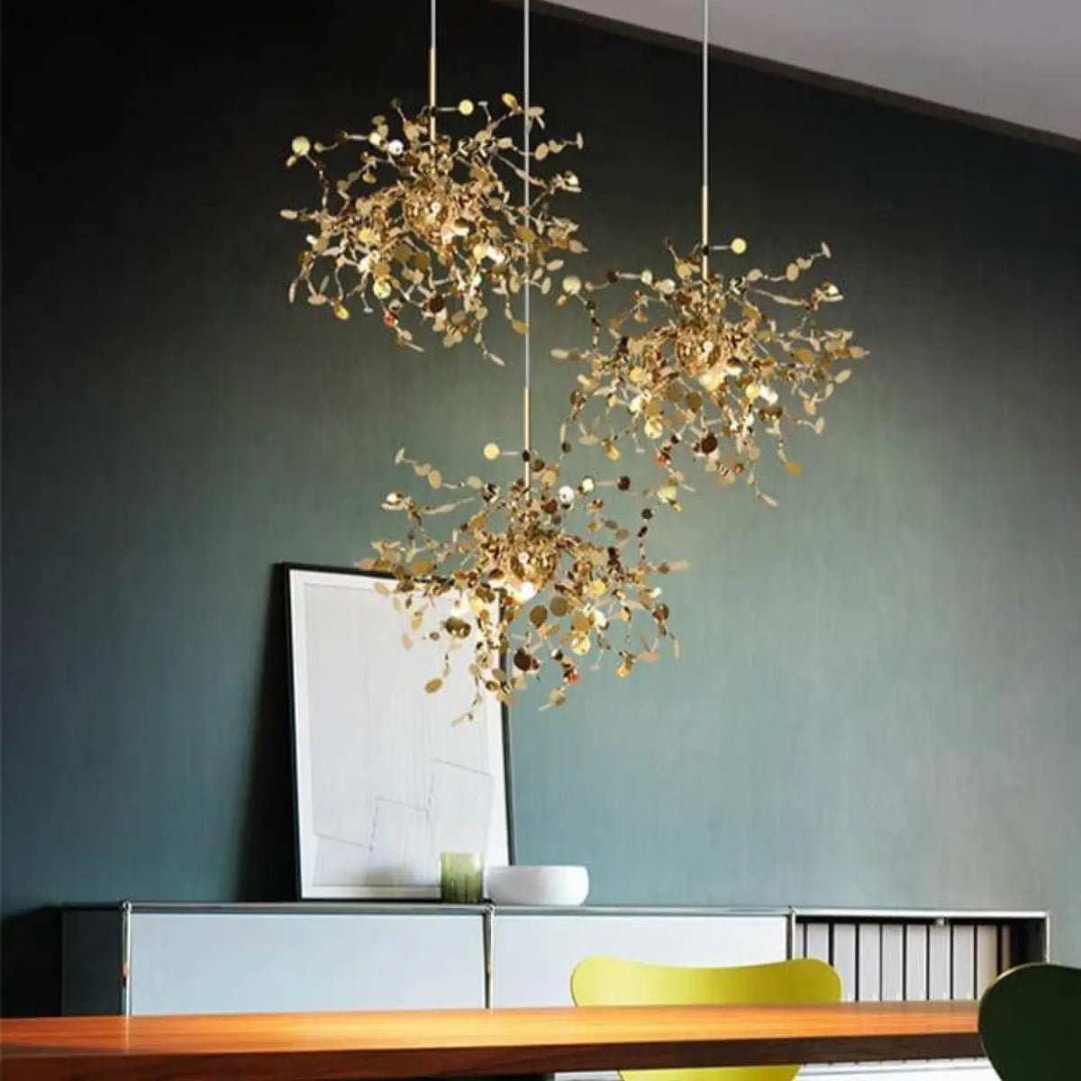 Lampe Suspendue Filaire Dorée Design