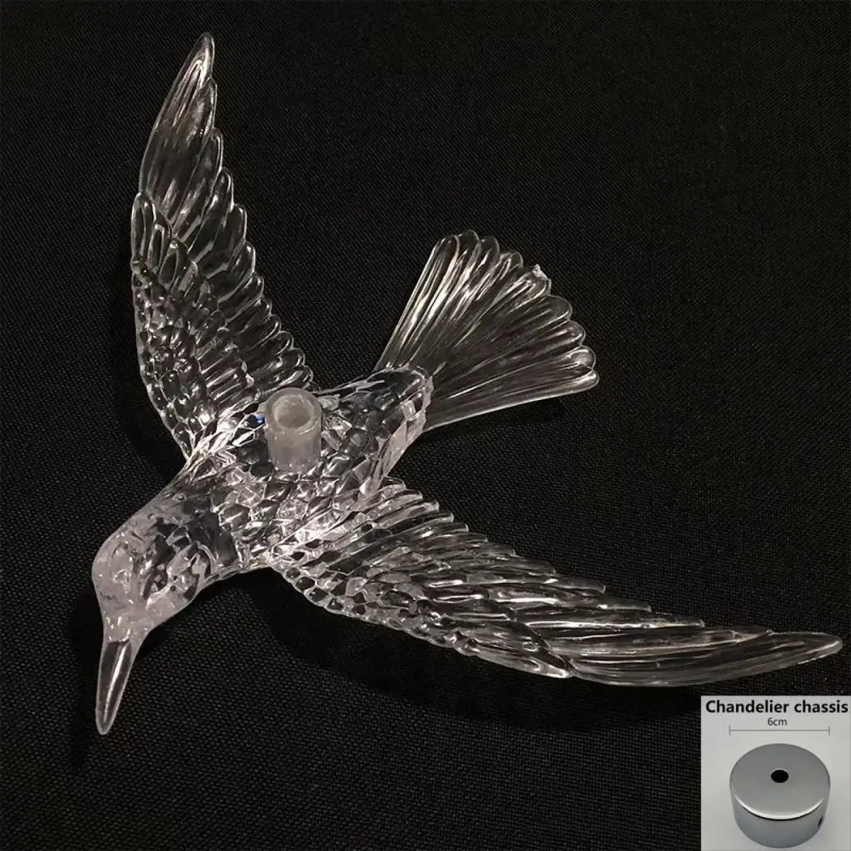 Lampe Suspendue Oiseaux en Verre pour Chambre et Salon