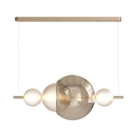 Composition de suspensions en verre Astra dans un hall d'entrée moderne
