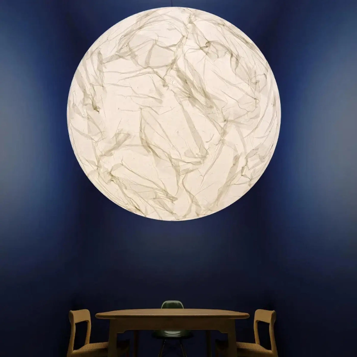 Lampe Suspendue Globe Marbré pour Salle à Manger